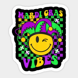 Retro Mardi Gras  New Orleans Men Women Kids Sticker